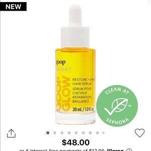 Goop Beauty Restore + Shine Hair Serum NEW/IN BOX